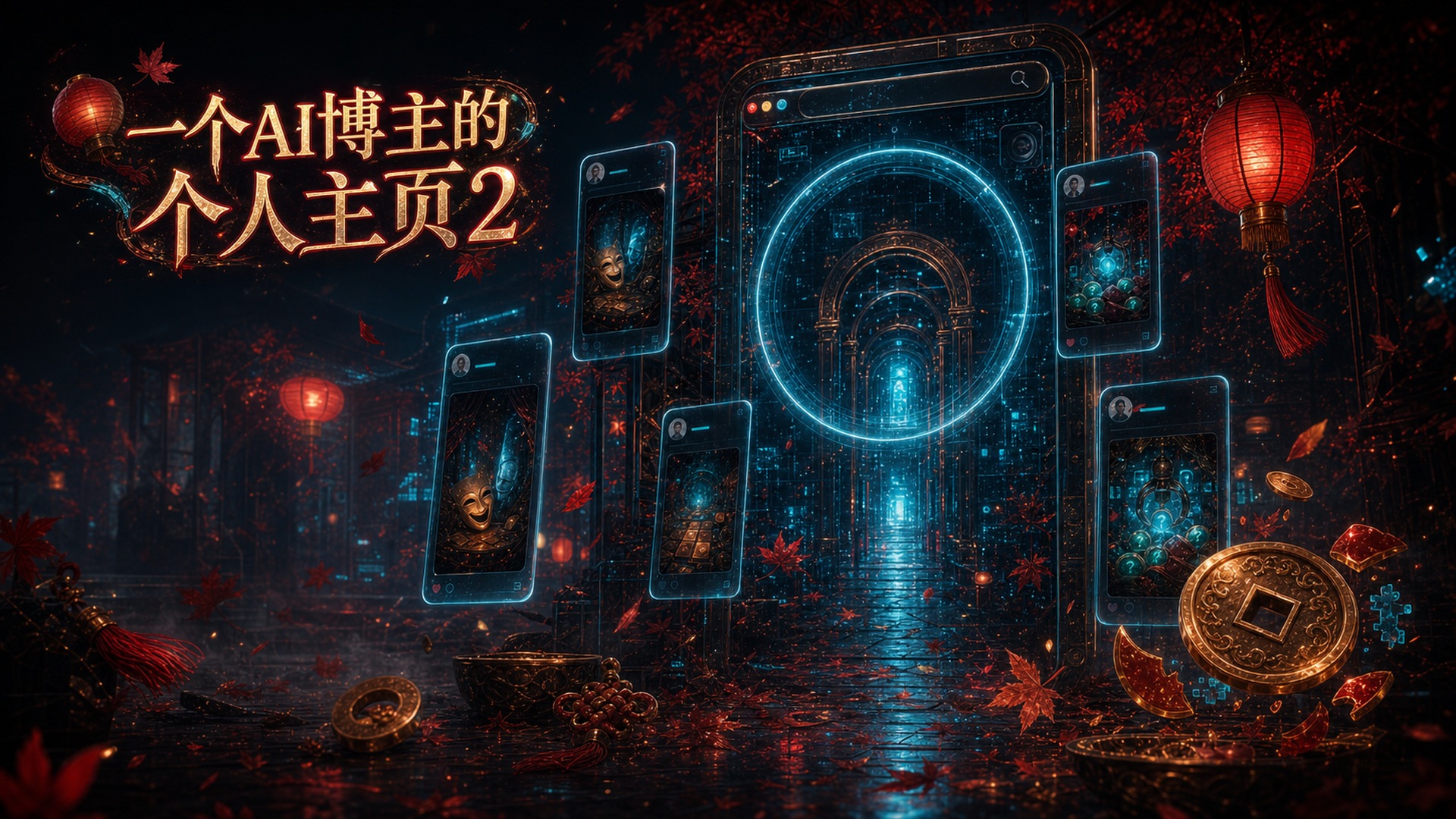 一个AI博主的个人主页2 - 作品封面 - 谜页集