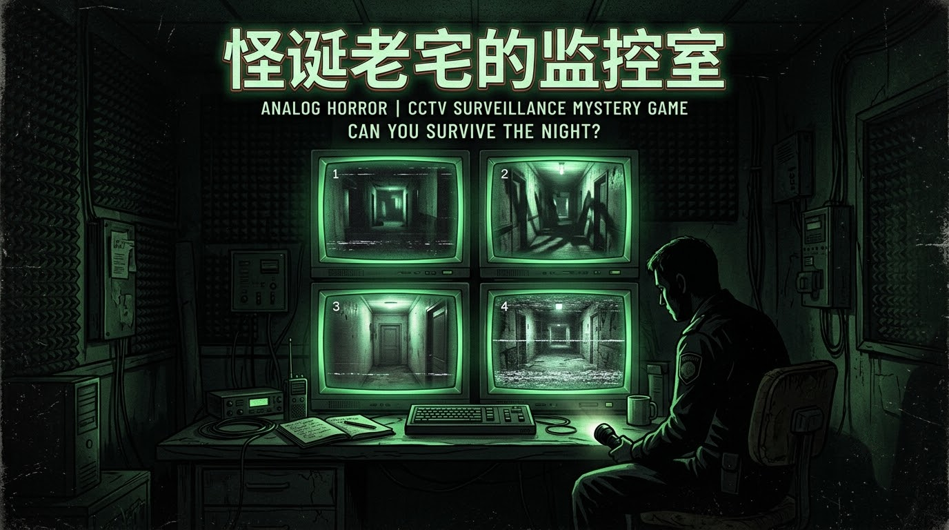 怪诞老宅的监控室 - 作品封面 - 谜页集