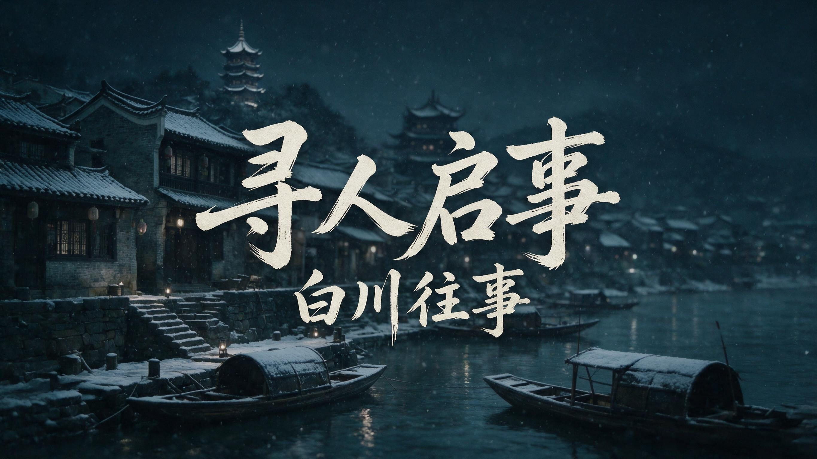 寻人启事:白川往事 - 作品封面 - 谜页集