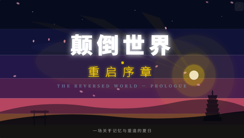 颠倒世界 重启序章 - 作品封面 - 谜页集