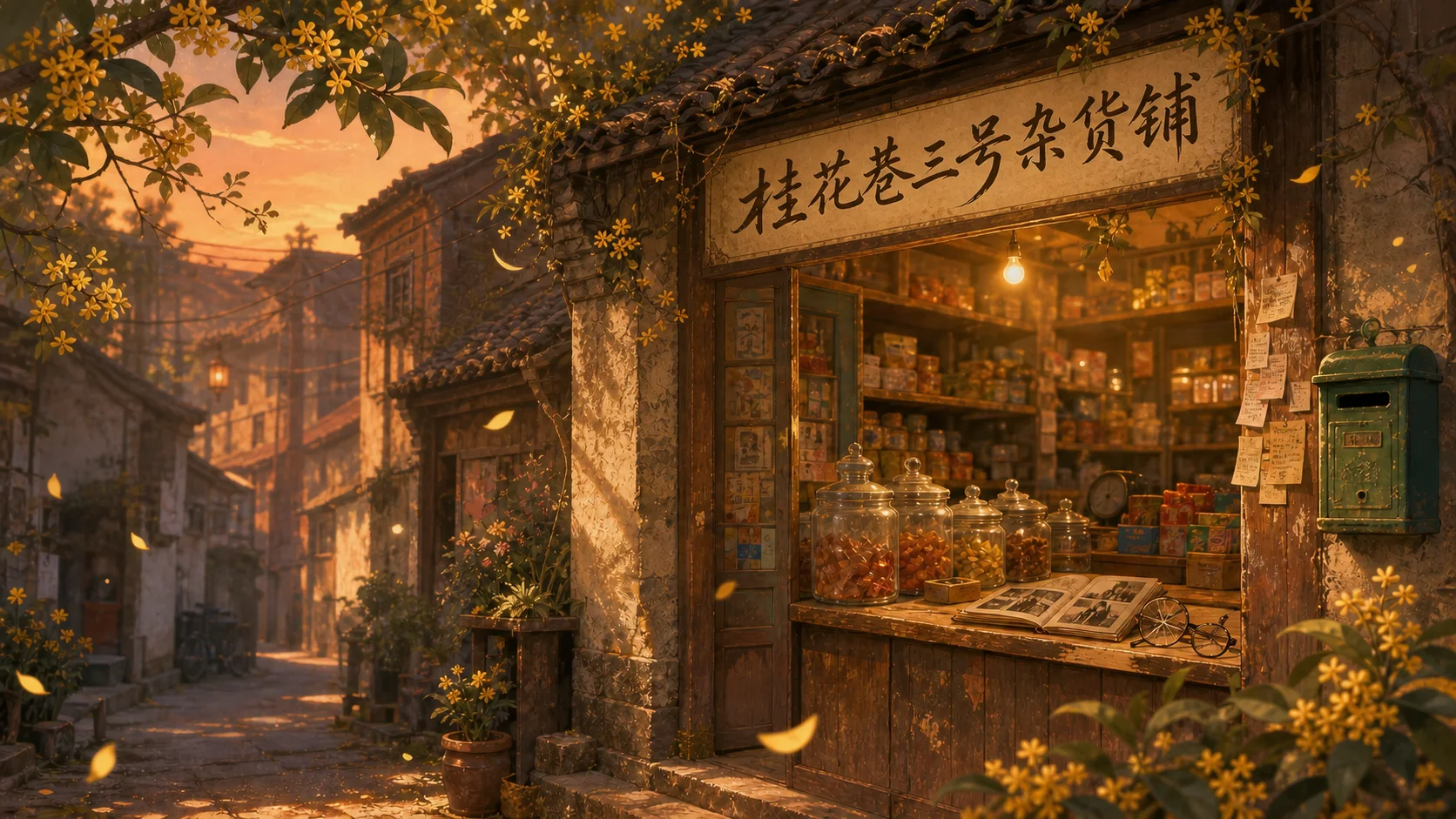 桂花巷三号杂货铺 - 作品封面 - 谜页集