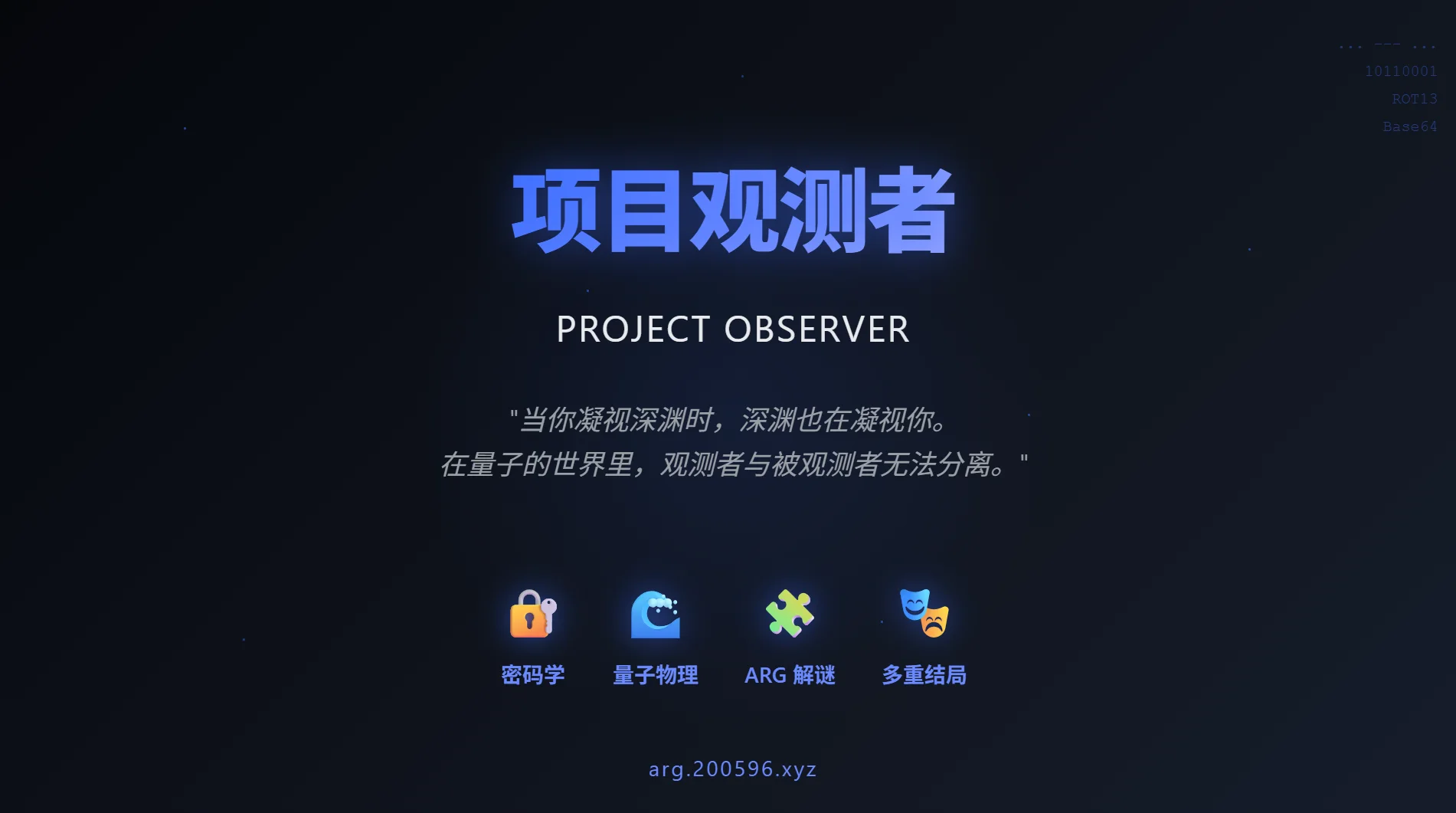 项目观测者 - 作品封面 - 谜页集