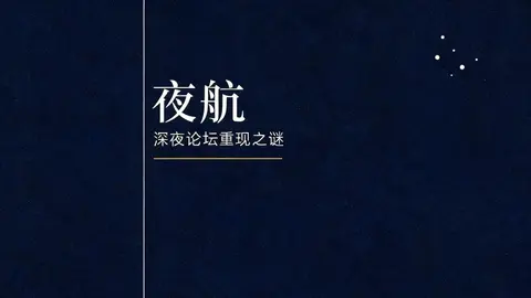 夜航 - 作品封面 - 谜页集