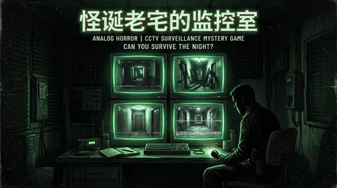 怪诞老宅的监控室