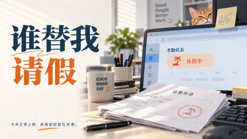 谁替我请假 - 作品封面 - 谜页集
