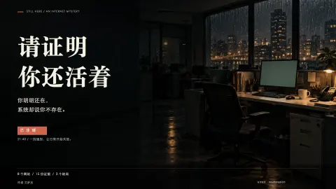 请证明你还活着 - 作品封面 - 谜页集